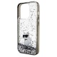 Husa pentru iPhone 14 Pro Max - Karl Lagerfeld Hardcase Liquid Glitter (KLHCP14XLKCNSK) - Transparent Choupette