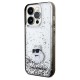 Husa pentru iPhone 14 Pro Max - Karl Lagerfeld Hardcase Liquid Glitter (KLHCP14XLKCNSK) - Transparent Choupette