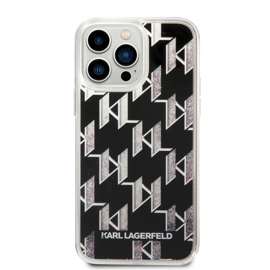 Husa pentru iPhone 14 Pro Max - Karl Lagerfeld Hardcase Liquid Glitter (KLHCP14XLMNMK) - Monogram