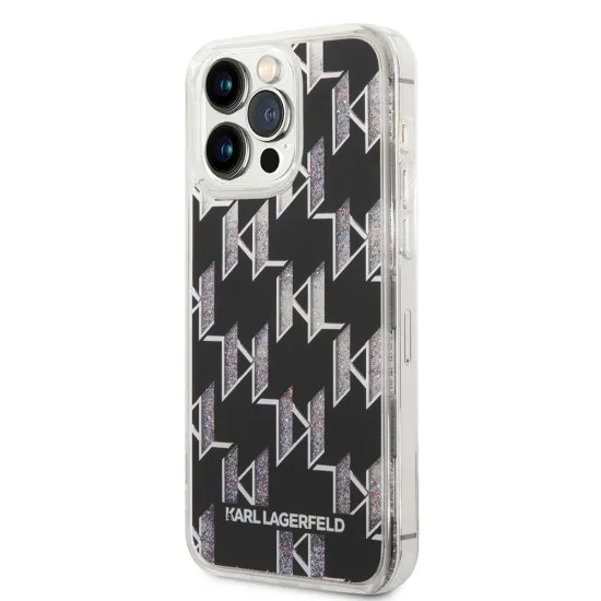 Husa pentru iPhone 14 Pro Max - Karl Lagerfeld Hardcase Liquid Glitter (KLHCP14XLMNMK) - Monogram Husa pentru iPhone 14 Pro Max - Karl Lagerfeld Hardcase Liquid Glitter (KLHCP14XLMNMK) - Monogram