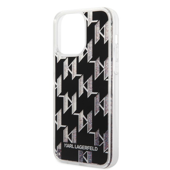 Husa pentru iPhone 14 Pro Max - Karl Lagerfeld Hardcase Liquid Glitter (KLHCP14XLMNMK) - Monogram