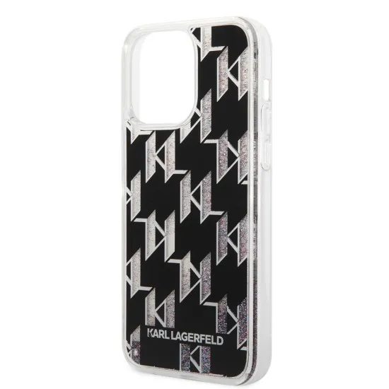 Husa pentru iPhone 14 Pro Max - Karl Lagerfeld Hardcase Liquid Glitter (KLHCP14XLMNMK) - Monogram Husa pentru iPhone 14 Pro Max - Karl Lagerfeld Hardcase Liquid Glitter (KLHCP14XLMNMK) - Monogram