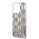 Husa pentru iPhone 14 Pro Max - Karl Lagerfeld Hardcase Liquid Glitter (KLHCP14XLMNMS) - Silver Monogram