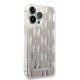 Husa pentru iPhone 14 Pro Max - Karl Lagerfeld Hardcase Liquid Glitter (KLHCP14XLMNMS) - Silver Monogram