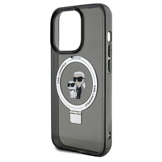 Husa pentru iPhone 14 Pro Max - Karl Lagerfeld Hardcase Ring Stand MagSafe (KLHMP14XHMRSKCK) - Karl&Choupette Husa pentru iPhone 14 Pro Max - Karl Lagerfeld Hardcase Ring Stand MagSafe (KLHMP14XHMRSKCK) - Karl&Choupette