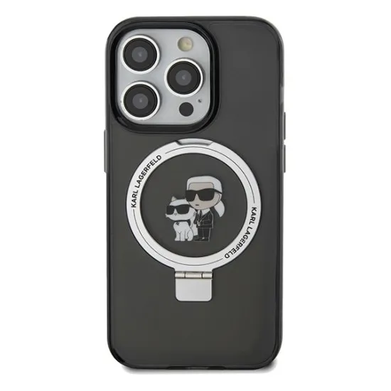 Husa pentru iPhone 14 Pro Max - Karl Lagerfeld Hardcase Ring Stand MagSafe (KLHMP14XHMRSKCK) - Karl&Choupette Husa pentru iPhone 14 Pro Max - Karl Lagerfeld Hardcase Ring Stand MagSafe (KLHMP14XHMRSKCK) - Karl&Choupette