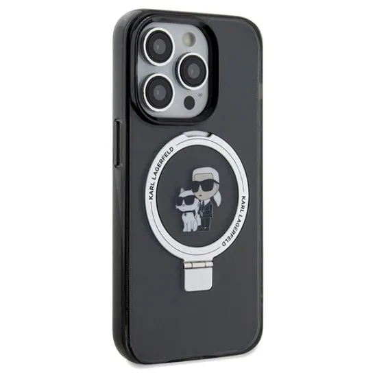 Husa pentru iPhone 14 Pro Max - Karl Lagerfeld Hardcase Ring Stand MagSafe (KLHMP14XHMRSKCK) - Karl&Choupette Husa pentru iPhone 14 Pro Max - Karl Lagerfeld Hardcase Ring Stand MagSafe (KLHMP14XHMRSKCK) - Karl&Choupette