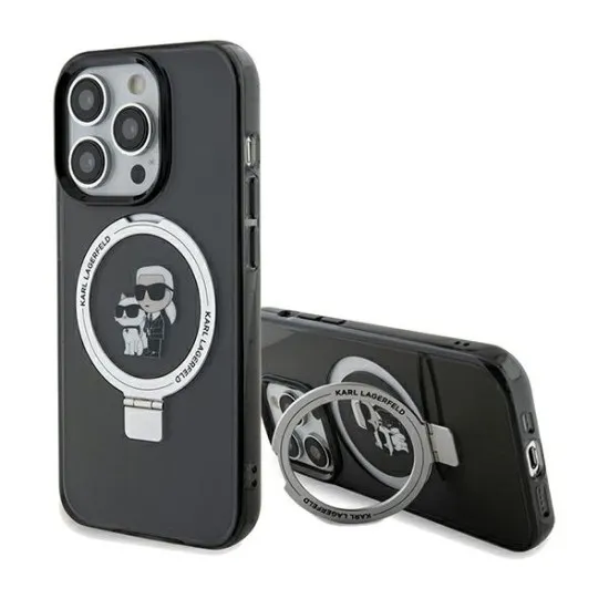 Husa pentru iPhone 14 Pro Max - Karl Lagerfeld Hardcase Ring Stand MagSafe (KLHMP14XHMRSKCK) - Karl&Choupette Husa pentru iPhone 14 Pro Max - Karl Lagerfeld Hardcase Ring Stand MagSafe (KLHMP14XHMRSKCK) - Karl&Choupette