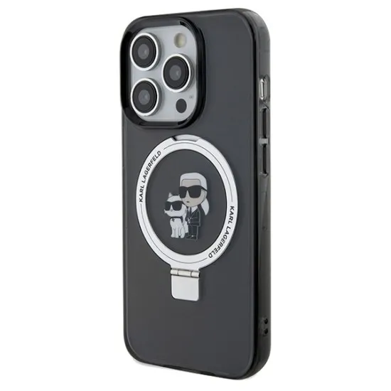 Husa pentru iPhone 14 Pro Max - Karl Lagerfeld Hardcase Ring Stand MagSafe (KLHMP14XHMRSKCK) - Karl&Choupette Husa pentru iPhone 14 Pro Max - Karl Lagerfeld Hardcase Ring Stand MagSafe (KLHMP14XHMRSKCK) - Karl&Choupette