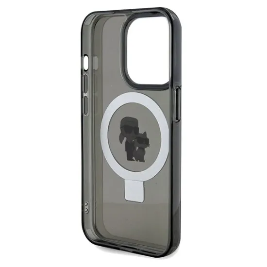 Husa pentru iPhone 14 Pro Max - Karl Lagerfeld Hardcase Ring Stand MagSafe (KLHMP14XHMRSKCK) - Karl&Choupette Husa pentru iPhone 14 Pro Max - Karl Lagerfeld Hardcase Ring Stand MagSafe (KLHMP14XHMRSKCK) - Karl&Choupette