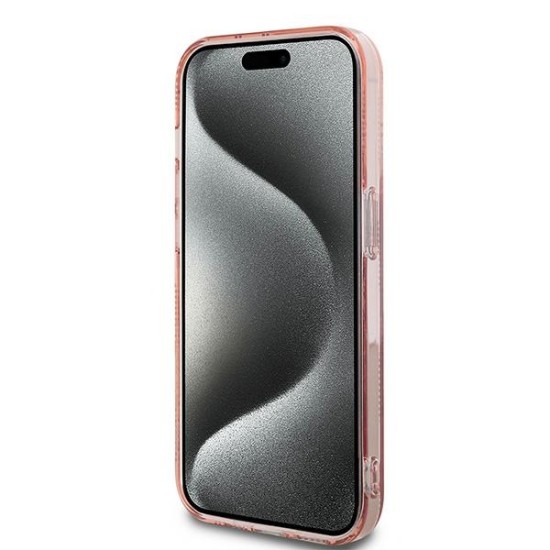 Husa pentru iPhone 14 Pro Max - Karl Lagerfeld IML Luxury (KLHCP14XHKLPCHP) - Pink Choupette Head&Monogram