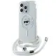Husa pentru iPhone 14 Pro Max - Karl Lagerfeld IML MagSafe (KLHMP14XHCCHNT) - Transparent Choupette Head&Cord