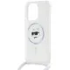 Husa pentru iPhone 14 Pro Max - Karl Lagerfeld IML MagSafe (KLHMP14XHCCHNT) - Transparent Choupette Head&Cord