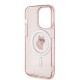 Husa pentru iPhone 14 Pro Max - Karl Lagerfeld IML MagSafe (KLHMP14XHFCCNOP) - Pink Choupette