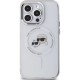 Husa pentru iPhone 14 Pro Max - Karl Lagerfeld IML MagSafe (KLHMP14XHLSKCH) - White Metal Karl&Choupette Head