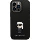 Husa pentru iPhone 14 Pro Max - Karl Lagerfeld Silicone (KLHCP14XSMHKNPK) - Ikonik Metal Pin