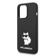 Husa pentru iPhone 14 Pro Max - Karl Lagerfeld Silicone (KLHCP14XSNCHBCK) - Choupette