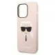 Husa pentru iPhone 14 Pro Max - Karl Lagerfeld Silicone MagSafe (KLHMP14XSLKHLP) - Light Pink Karl`s Head Husa pentru iPhone 14 Pro Max - Karl Lagerfeld Silicone MagSafe (KLHMP14XSLKHLP) - Light Pink Karl`s Head