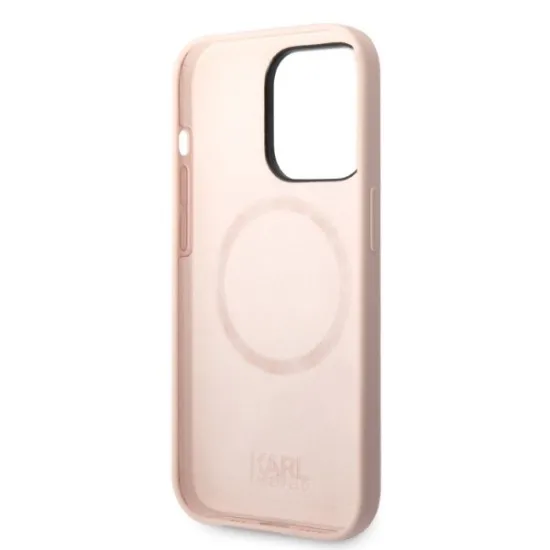 Husa pentru iPhone 14 Pro Max - Karl Lagerfeld Silicone MagSafe (KLHMP14XSSKCI) - Light Pink Karl&Choupette Husa pentru iPhone 14 Pro Max - Karl Lagerfeld Silicone MagSafe (KLHMP14XSSKCI) - Light Pink Karl&Choupette