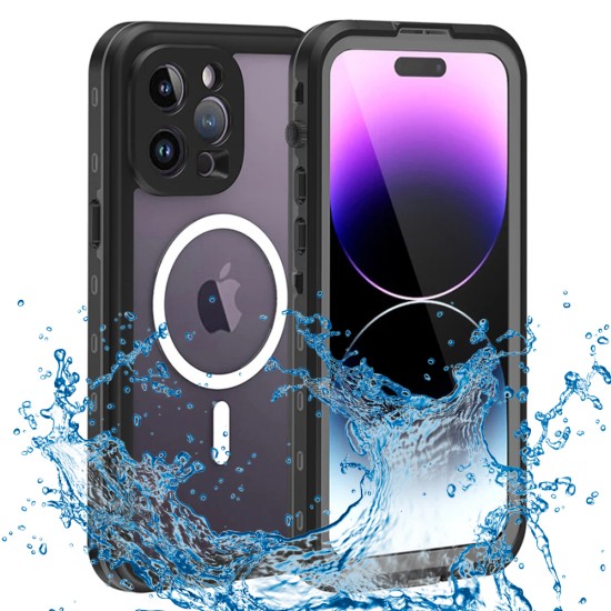 Husa pentru iPhone 14 Pro Max - ShellBox Waterproof IP68 Case - Black