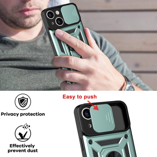 Husa pentru iPhone 14 Pro Max - Techsuit CamShield Series - Green
