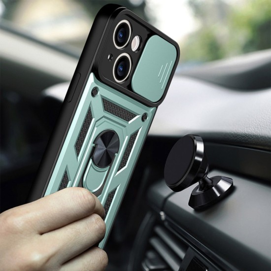 Husa pentru iPhone 14 Pro Max - Techsuit CamShield Series - Green