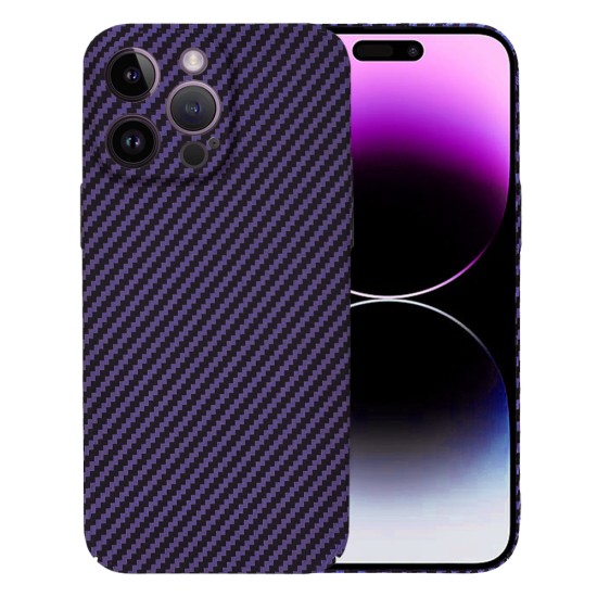 Husa pentru iPhone 14 Pro Max - Techsuit Carbonite FiberShell - Purple