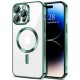 Husa pentru iPhone 14 Pro Max - Techsuit Luxury Crystal MagSafe - Light Green