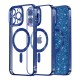 Husa pentru iPhone 14 Pro Max - Techsuit Luxury Glitter MagSafe - Deep Blue