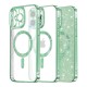 Husa pentru iPhone 14 Pro Max - Techsuit Luxury Glitter MagSafe - Light Green