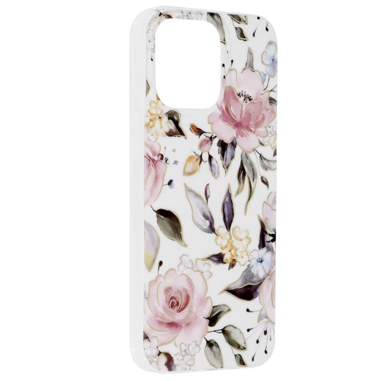 Husa pentru iPhone 14 Pro Max - Techsuit Marble Series - Chloe White