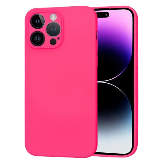 Husa pentru iPhone 14 Pro Max - Techsuit SoftFlex - Hot Pink Husa pentru iPhone 14 Pro Max - Techsuit SoftFlex - Hot Pink