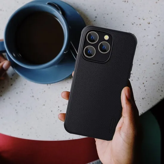 Husa pentru iPhone 14 Pro - Nillkin Super Frosted Shield Pro - Black Husa pentru iPhone 14 Pro - Nillkin Super Frosted Shield Pro - Black