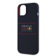 Husa pentru iPhone 14 Pro - Red Bull Racing Silicone Horizontal Centered Logo MagSafe (RBHMP14L24SIHSRV) - Navy