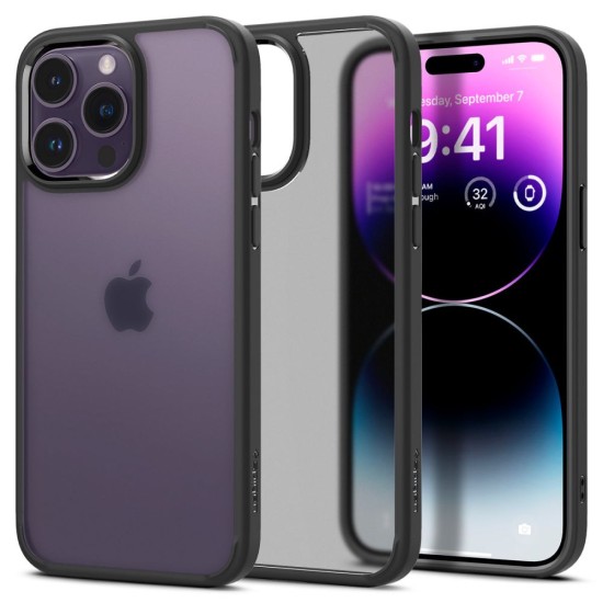 Husa pentru iPhone 14 Pro - Spigen Ultra Hybrid - Frost Black