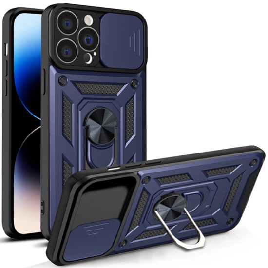 Husa pentru iPhone 14 Pro - Techsuit CamShield Series - Blue