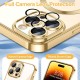 Husa pentru iPhone 14 Pro - Techsuit Luxury Crystal MagSafe - Gold