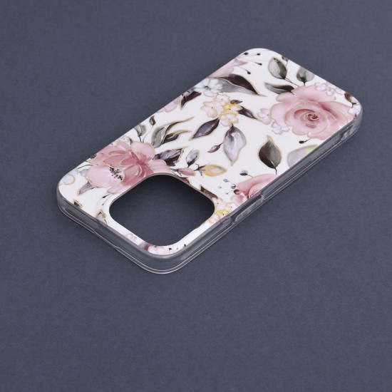 Husa pentru iPhone 14 Pro - Techsuit Marble Series - Chloe White