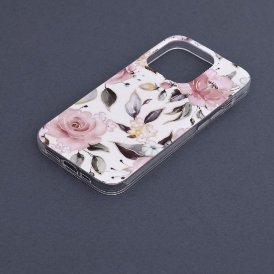 Husa pentru iPhone 14 Pro - Techsuit Marble Series - Chloe White