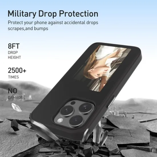 Husa pentru iPhone 14 Pro - Techsuit SmartScreen NFC - Black Husa pentru iPhone 14 Pro - Techsuit SmartScreen NFC - Black