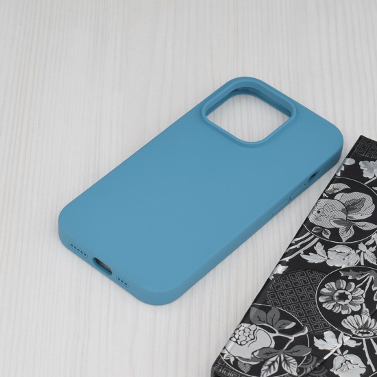 Husa pentru iPhone 14 Pro - Techsuit Soft Edge Silicone - Denim Blue