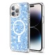 Husa pentru iPhone 14 Pro - Techsuit Sparkly Glitter MagSafe - Blue