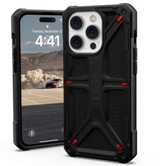 Husa pentru iPhone 14 Pro - UAG Monarch - Kevlar Black