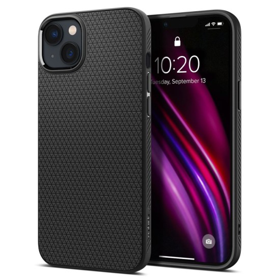 Husa pentru iPhone 14 - Spigen Liquid Air - Matte Black