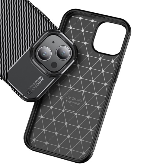 Husa pentru iPhone 14 - Techsuit CarbonFiber - Black