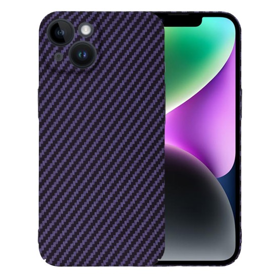 Husa pentru iPhone 14 - Techsuit Carbonite FiberShell - Purple