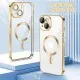 Husa pentru iPhone 14 - Techsuit Luxury Crystal MagSafe - Gold Husa pentru iPhone 14 - Techsuit Luxury Crystal MagSafe - Gold