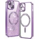 Husa pentru iPhone 14 - Techsuit Luxury Glitter MagSafe - Light Purple