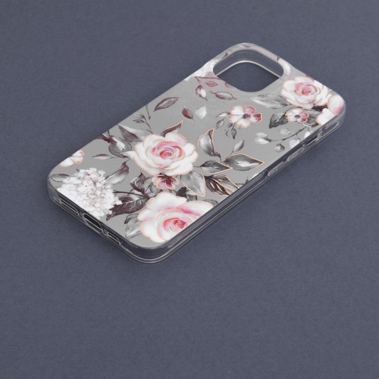 Husa pentru iPhone 14 - Techsuit Marble Series - Bloom of Ruth Gray