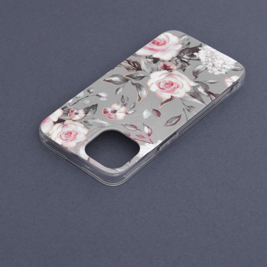 Husa pentru iPhone 14 - Techsuit Marble Series - Bloom of Ruth Gray